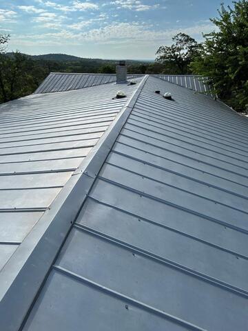 Brand New Standing Seam Metal Roof in Comfort, Texas - Before Photo