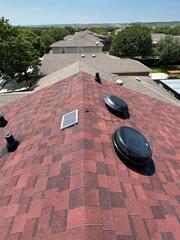 New Red Asphalt Roof in San Antonio, Texas