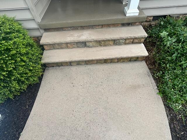 Concrete Step Cleaning in Milton, DE - After Photo