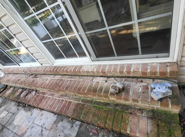 Walkway Cleaning in Camden Wyoming, DE - Before Photo