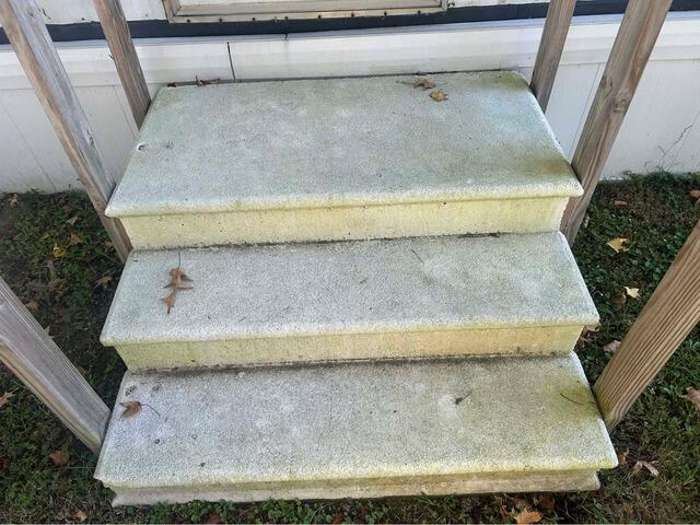 Concrete Step Washing in Rehoboth Beach, DE - Before Photo