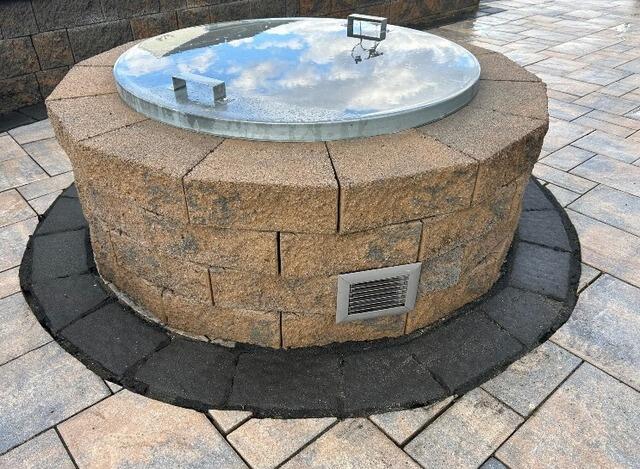 Soft Washing a Paver Fireplace in Delmar, MD