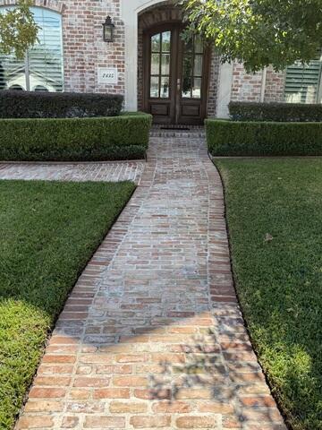 Brick Walkway Cleaning in Houston, TX - After Photo