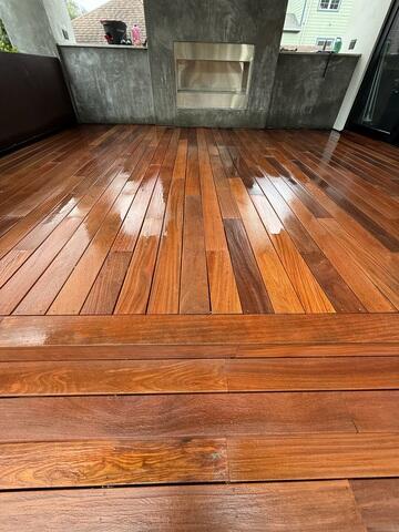 Ipe Deck Restoration in Houston, TX - After Photo