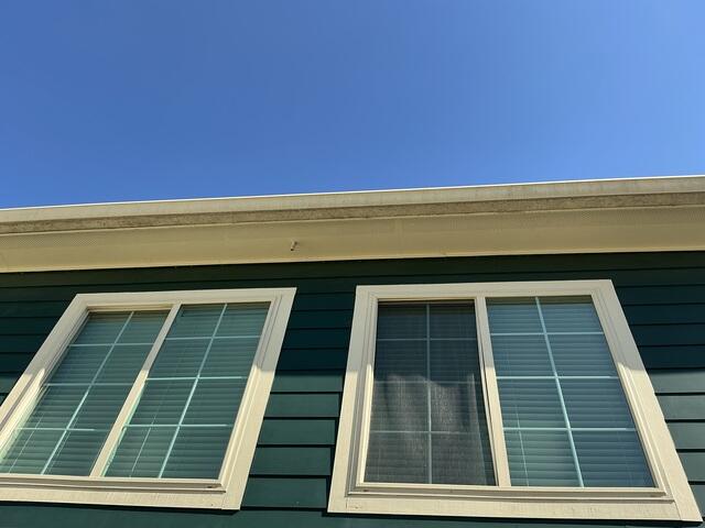 Exterior Gutter Cleaning and Restoration in Houston, Tx - Before Photo