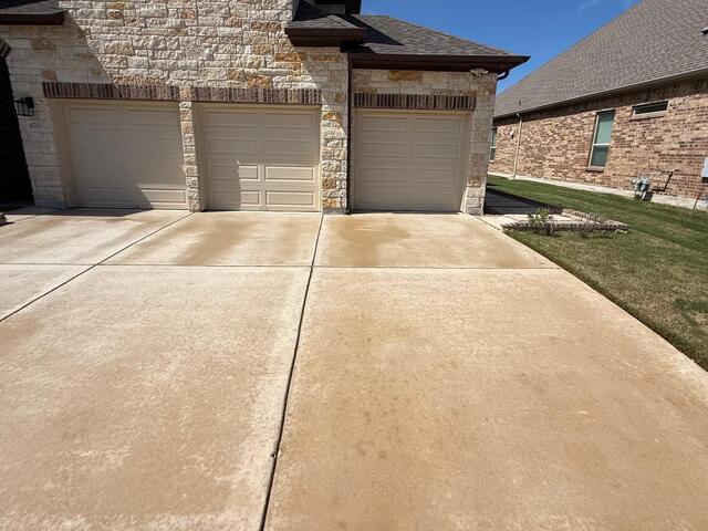 Driveway Cleaning in Pflugerville, TX - After Photo