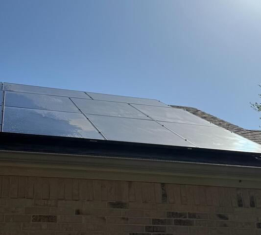 Solar Panel Cleaning in Austin, TX - Before Photo