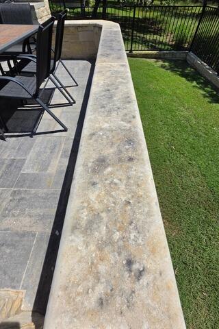 ✨ Retaining Wall Capstones Restored ✨