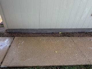 Algae and Moss Removal Off Foundation/Sidewalk in Austin, TX