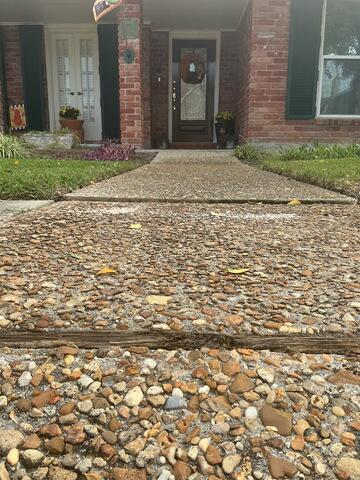 Concrete Leveling in Kenner, LA - Before Photo