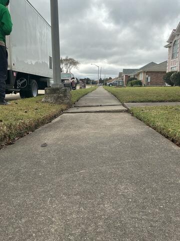 Trip Hazard Repaired! - Before Photo