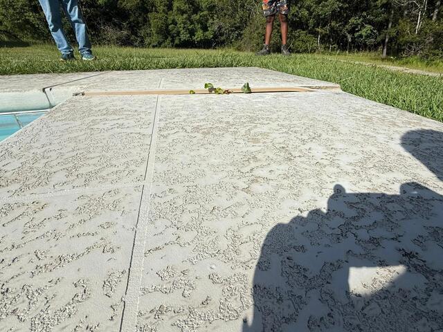 Pool Deck Leveling in Abita Springs, LA! - Before Photo