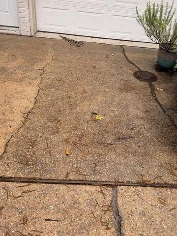 Lifting, Leveling, Sealing in Metairie, LA! - Before Photo
