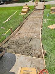 New Walkway Pour In Covington, LA!