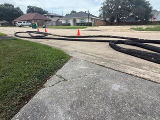 Raising Sinking Concrete in Metairie, LA!