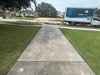 Lifting a Sinking Walkway in Metairie, LA!