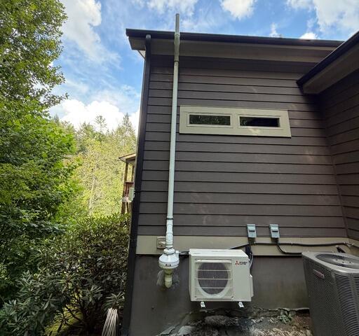 Radon Mitigation in School Rd. Asheville - After Photo