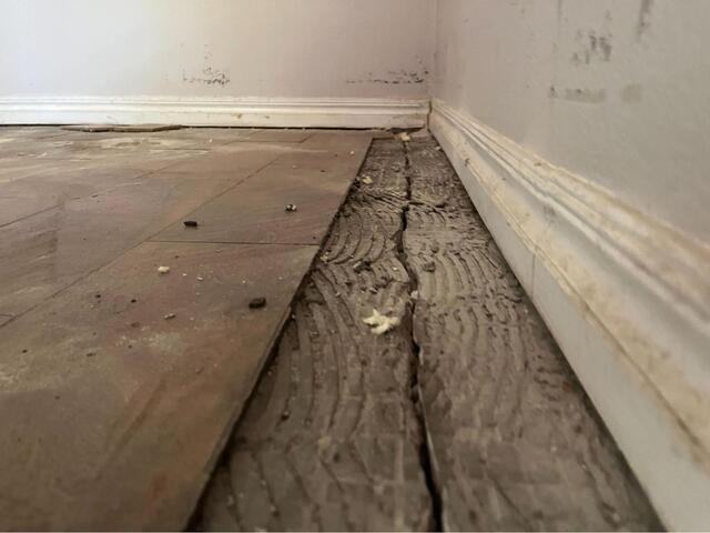 Foundation slab repair with Interior PolyLevel in Wesley, AR