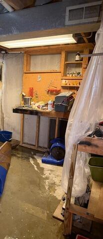 Basement Waterproofed in Frankfort, IL - Before Photo