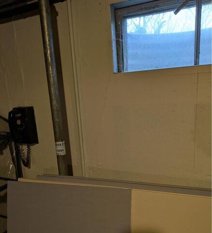 Basement Wall Crack Repaired in Sycamore, IL - 