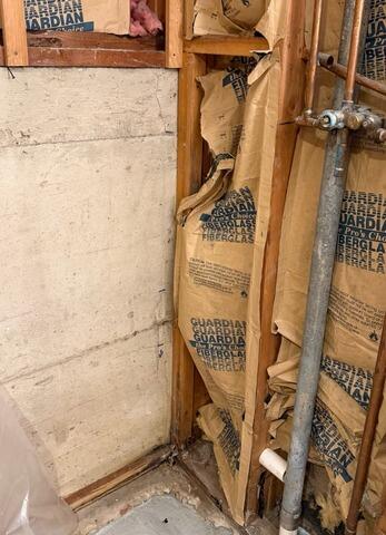 Basement Wall Crack Repair in Barrington, IL - Before Photo