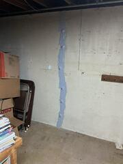Leaky Basement Wall Crack Repaired in Peotone, IL