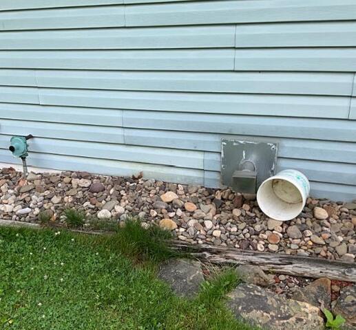 Radon System Installation for High Levels Before & After in Curwensville PA - Before Photo