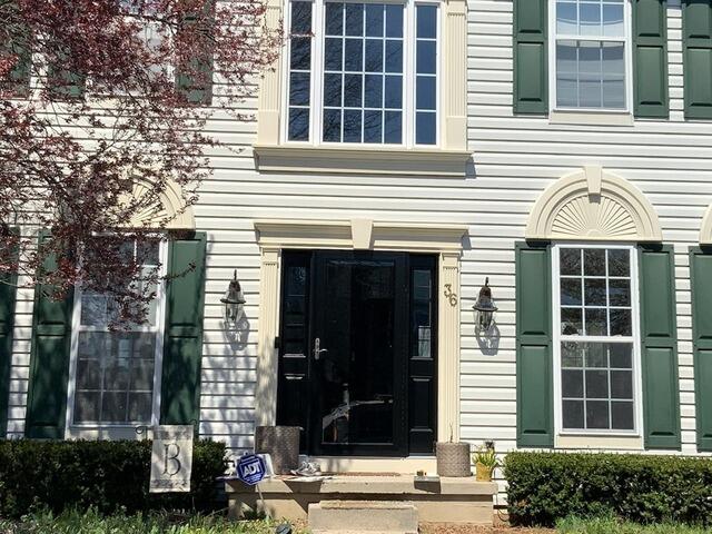 Midnight Blue Transformation: A Newtown Exterior Makeover - Before Photo