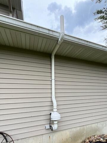 Radon Mitigation - Dedham, IA - After Photo
