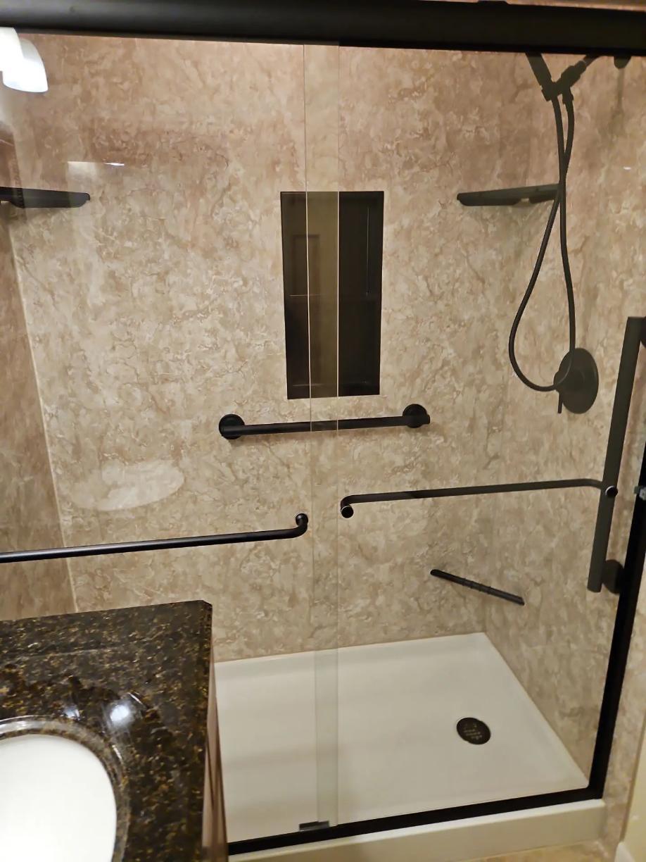 After: custom walk-in shower in Nappanee