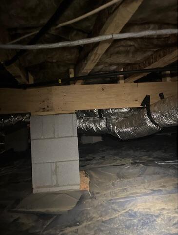 Taking Control of Crawlspace Moisture in Apex, NC - Before Photo