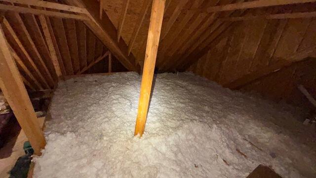 Sealing Air Leaks and Upgrading Attic Insulation in High Point, NC - Before Photo