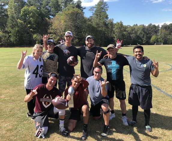 Pictured here are the 2019 Champions of the Dry Pro Flag Football Tournament! Dry Pro Flag Football Tournament 2019 - Image 1