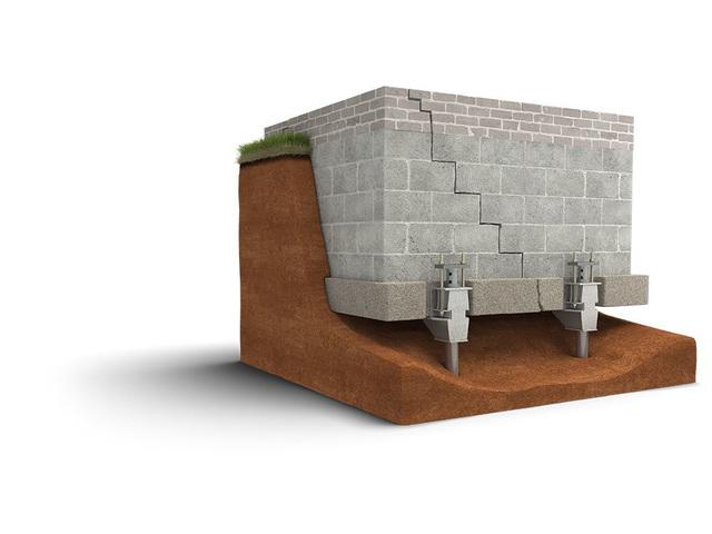 The Push Pier System A 3D graphic of the Push Piersystem.
