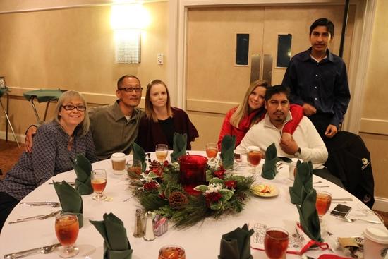 The picture shows the Dry Pro team at the annual Christmas party.