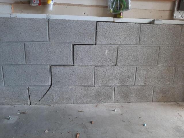 Crack within a basement