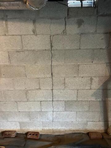 Crack in a Basement Wall