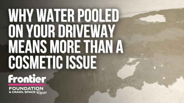 Why Water Pooled on Your Driveway Means More Than a Cosmetic Issue