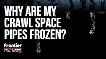 Why are my crawl space pipes frozen?
