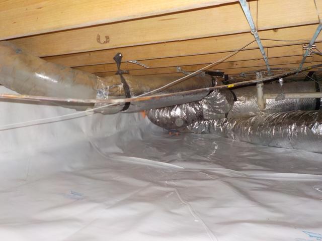  CleanSpace installed in a crawl space.