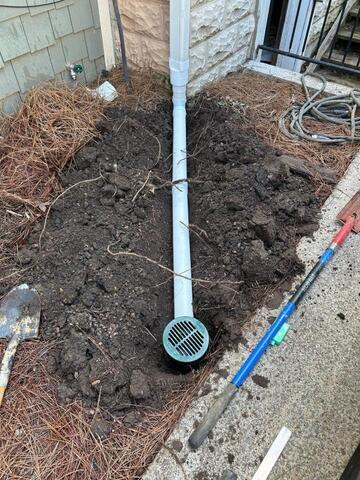 A downspout extension.