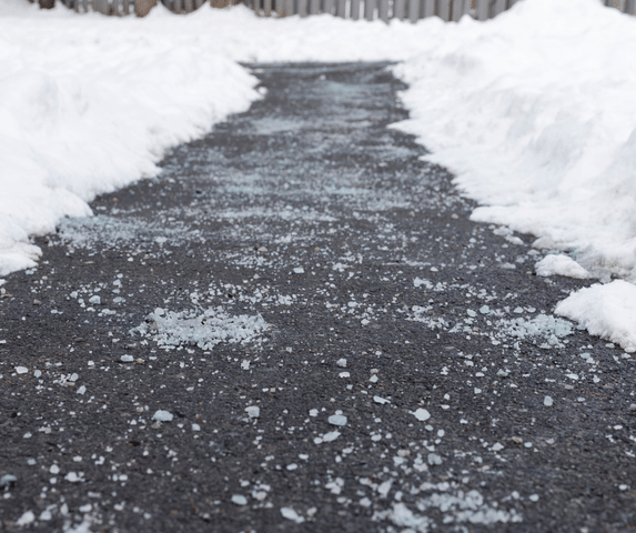 Salting your Driveway