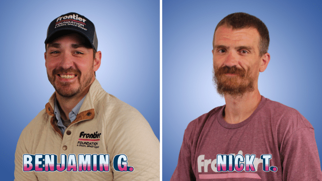 Ben G, design specialist and Nick T. Basement Foreman.