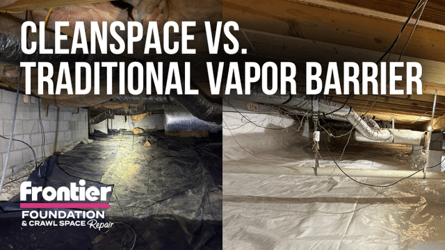 CleanSpace vs. Traditional Vapor Barrier