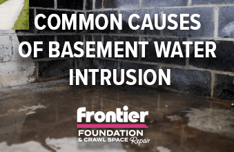 Common Causes of Basement Water Intrusions