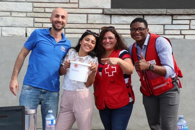 Our first BBQ to support the Red-Cross was a success!