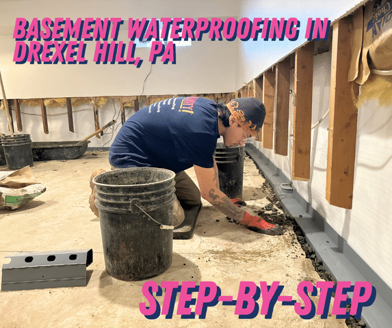 How We Provided a Waterproofing Solution for a Basement in Drexel Hill, PA