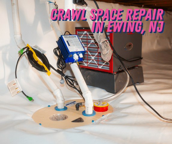 Transforming a Damp Dirt Crawl Space in Ewing, NJ