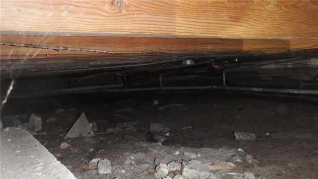 tiny crawl space before