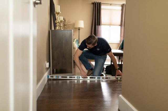 Uneven floors from settling foundation